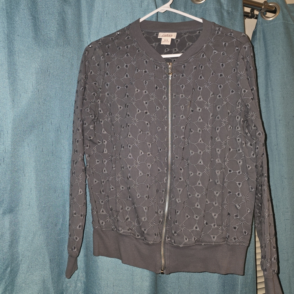 Ariat Gray Bomber Jacket